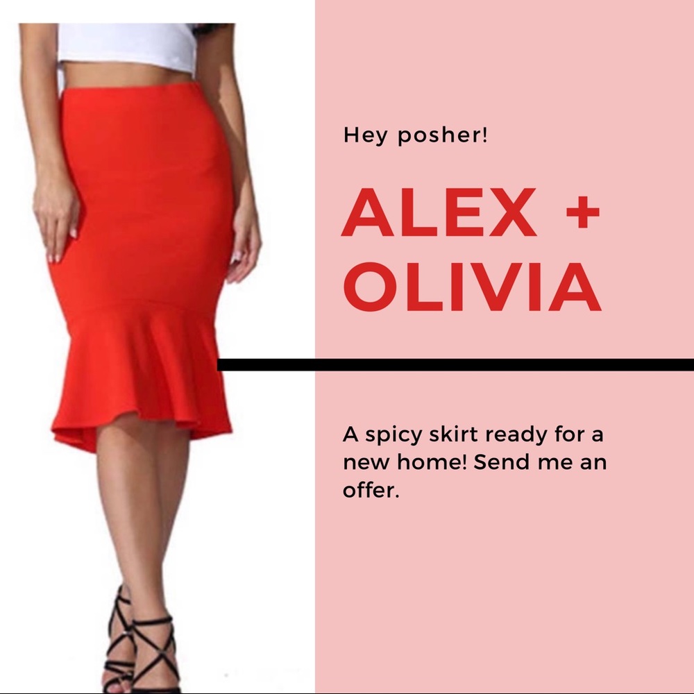 Ruby red Mermaid skirt